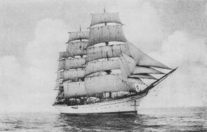 Tak wyglądał statek w 1915 roku. Występował wtedy pod nazwą "Prinzeß Eitel Friedrich"